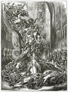 La Ronde du Sabbat, 19. století (č. rytina)